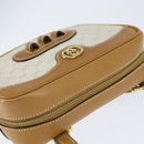 GUCCI Micro GG Supreme Shoulder Bag PVC Beige Gold 007 067 0523 Auth 148285-6