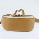GUCCI Micro GG Supreme Shoulder Bag PVC Beige Gold 007 067 0523 Auth 148285-5