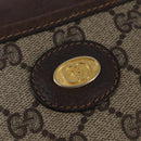 GUCCI GG Supreme Shoulder Bag PVC Beige Gold Auth 148286-17