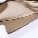 GUCCI GG Supreme Shoulder Bag PVC Beige Gold Auth 148286-11