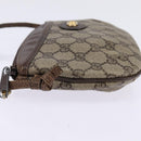 GUCCI GG Supreme Shoulder Bag PVC Beige Gold Auth 148286-3