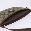 GUCCI GG Supreme Shoulder Bag PVC Beige Gold Auth 148286-6