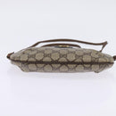 GUCCI GG Supreme Shoulder Bag PVC Beige Gold Auth 148286-5