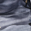 Salvatore Ferragamo Gancini Tote Bag Leather Black Gold Auth 148288-10