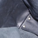 Salvatore Ferragamo Gancini Tote Bag Leather Black Gold Auth 148288-20