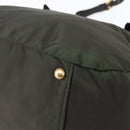 PRADA Hand Bag Nylon 2way Khaki Gold Auth 148290-16