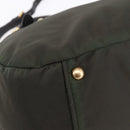 PRADA Hand Bag Nylon 2way Khaki Gold Auth 148290-17