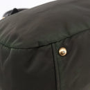 PRADA Hand Bag Nylon 2way Khaki Gold Auth 148290-19