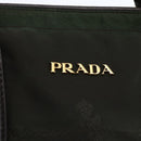 PRADA Hand Bag Nylon 2way Khaki Gold Auth 148290-21