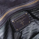 PRADA Hand Bag Nylon 2way Khaki Gold Auth 148290-22