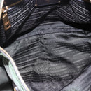 PRADA Hand Bag Nylon 2way Khaki Gold Auth 148290-10