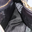 PRADA Hand Bag Nylon 2way Khaki Gold Auth 148290-23