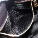 PRADA Hand Bag Nylon 2way Khaki Gold Auth 148290-25