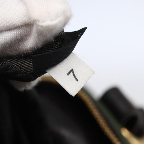 PRADA Hand Bag Nylon 2way Khaki Gold Auth 148290