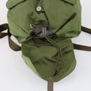 PRADA Backpack Nylon Khaki Silver Auth 148291-10