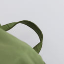 PRADA Backpack Nylon Khaki Silver Auth 148291-8