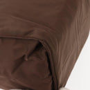 PRADA Hand Bag Nylon Brown Gold Auth 148292-9