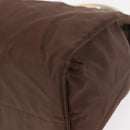 PRADA Hand Bag Nylon Brown Gold Auth 148292-14