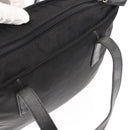 PRADA Tote Bag Nylon Black Silver Auth 148293-9