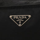 PRADA Tote Bag Nylon Black Silver Auth 148293-19