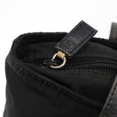 PRADA Tote Bag Nylon Black Silver Auth 148293-10