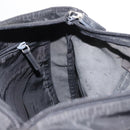 PRADA Tote Bag Nylon Black Silver Auth 148293-21