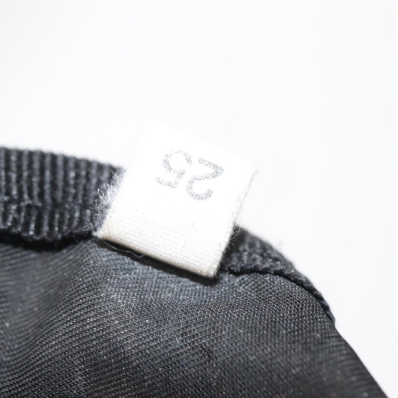 PRADA Tote Bag Nylon Black Silver Auth 148293