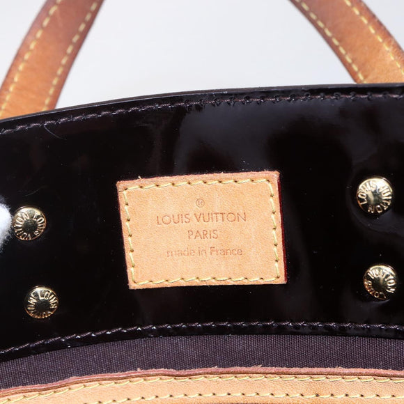 LOUIS VUITTON Monogram Vernis Reade PM Hand Bag Amarante M91993 LV Auth 148294