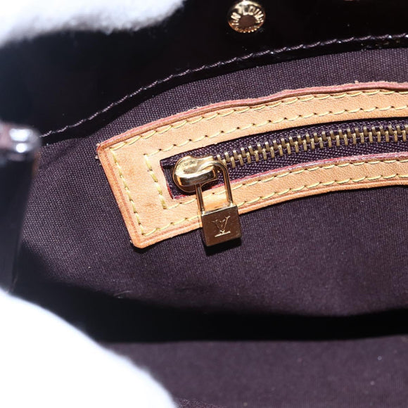 LOUIS VUITTON Monogram Vernis Reade PM Hand Bag Amarante M91993 LV Auth 148294