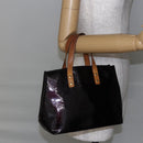 LOUIS VUITTON Monogram Vernis Reade PM Hand Bag Amarante M91993 LV Auth 148294-21