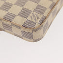 LOUIS VUITTON Damier Azur Pochette Felicie Chain Wallet N63106 LV Auth 148308-15