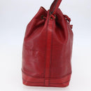 LOUIS VUITTON Epi Noe Shoulder Bag Red M44007 LV Auth 148309-3