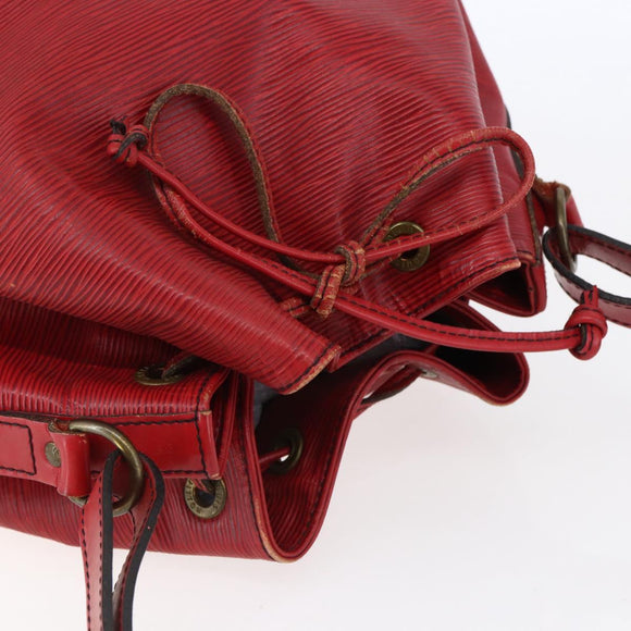 LOUIS VUITTON Epi Noe Shoulder Bag Red M44007 LV Auth 148309