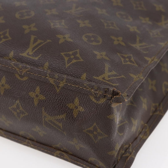 LOUIS VUITTON Monogram Sac Plat Hand Bag M51140 LV Auth 148311