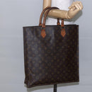 LOUIS VUITTON Monogram Sac Plat Hand Bag M51140 LV Auth 148311-18