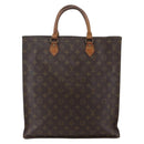 LOUIS VUITTON Monogram Sac Plat Hand Bag M51140 LV Auth 148311-2