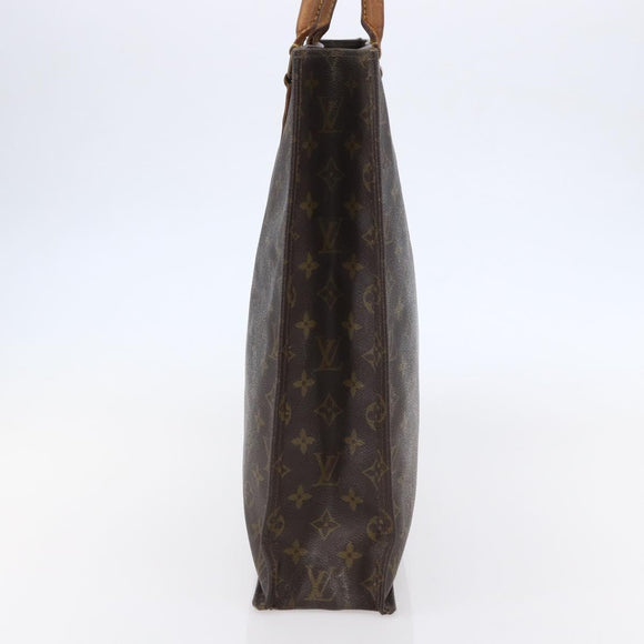 LOUIS VUITTON Monogram Sac Plat Hand Bag M51140 LV Auth 148311