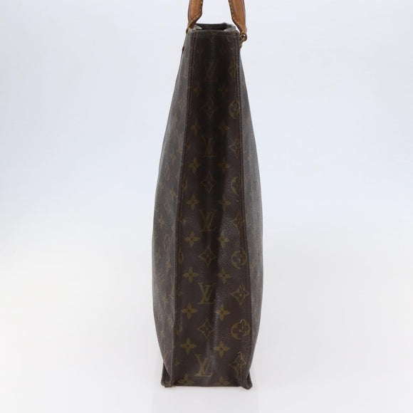 LOUIS VUITTON Monogram Sac Plat Hand Bag M51140 LV Auth 148311