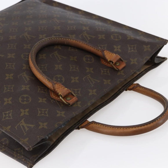 LOUIS VUITTON Monogram Sac Plat Hand Bag M51140 LV Auth 148311