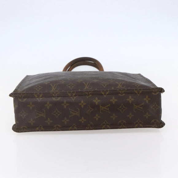 LOUIS VUITTON Monogram Sac Plat Hand Bag M51140 LV Auth 148311