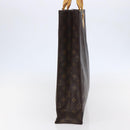 LOUIS VUITTON Monogram Sac Plat Hand Bag M51140 LV Auth 148312-4