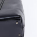 GIVENCHY Hand Bag Leather Navy Auth 148313-14