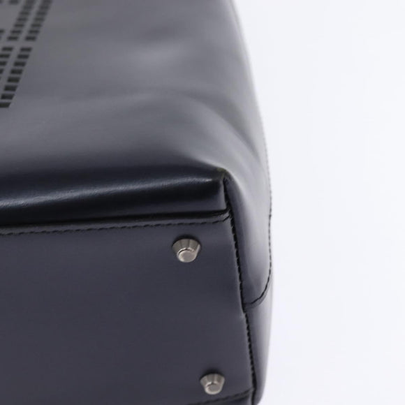 GIVENCHY Hand Bag Leather Navy Auth 148313