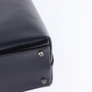 GIVENCHY Hand Bag Leather Navy Auth 148313-16