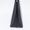 GIVENCHY Hand Bag Leather Navy Auth 148313-3