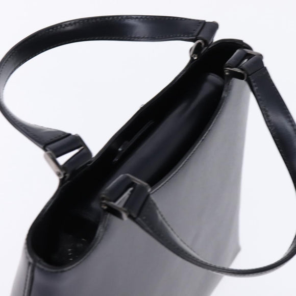 GIVENCHY Hand Bag Leather Navy Auth 148313