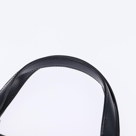 GIVENCHY Hand Bag Leather Navy Auth 148313