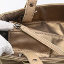 CHANEL Paris Biarritz PM Tote Bag Coated Canvas Gold CC Auth 148314-10