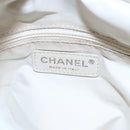 CHANEL Paris Biarritz PM Tote Bag Coated Canvas Gold CC Auth 148314-18