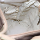 CHANEL Paris Biarritz PM Tote Bag Coated Canvas Gold CC Auth 148314-19